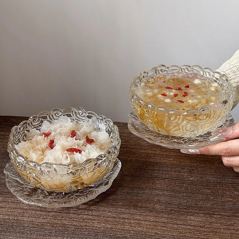 网红餐厅玻璃甜品碗碟高档糖水雪糕酸奶燕窝小吃碗绵绵冰碗高颜值