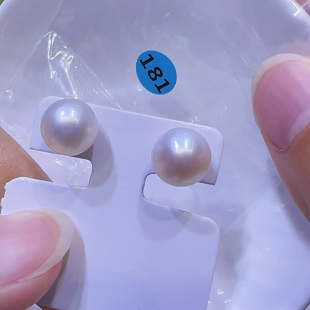 淡水珍珠耳饰银S925镶嵌