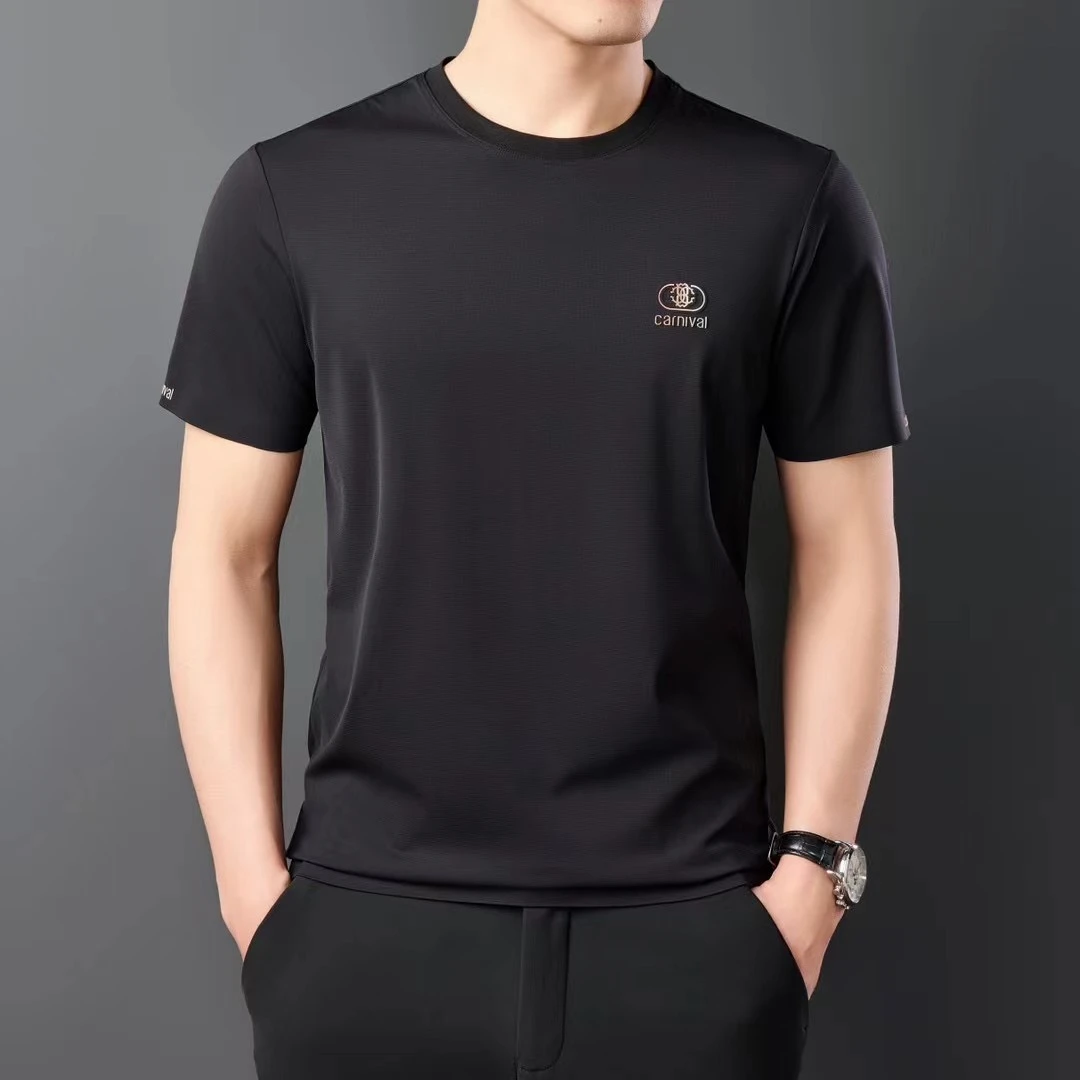 夏季时尚休闲百搭圆领T恤