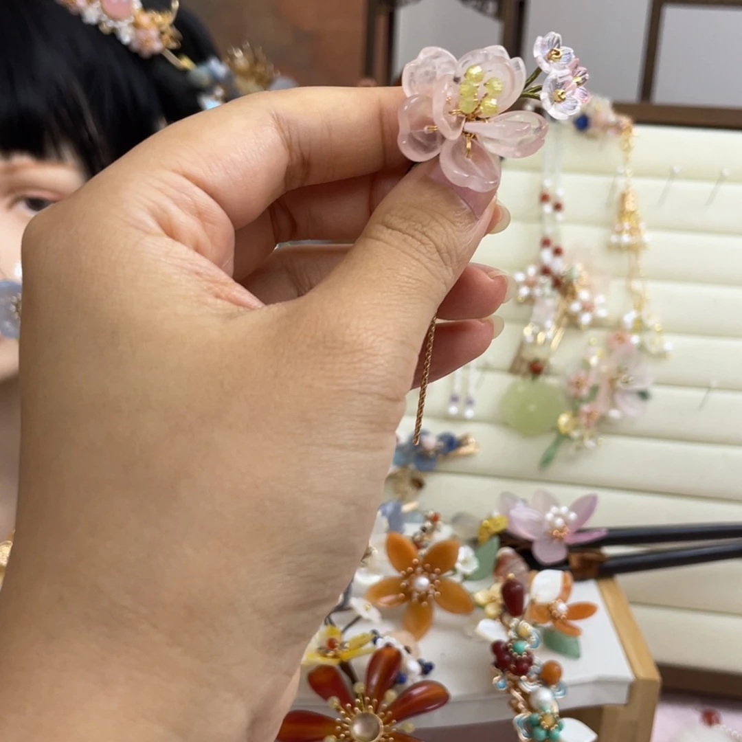 小***夕醋酸铁合金瑕疵小钗一个