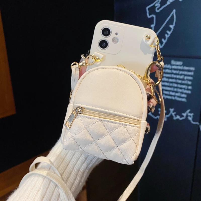 【3500个型号】硅胶零钱包斜跨手机壳 放卡挂脖背带手工防摔手机壳