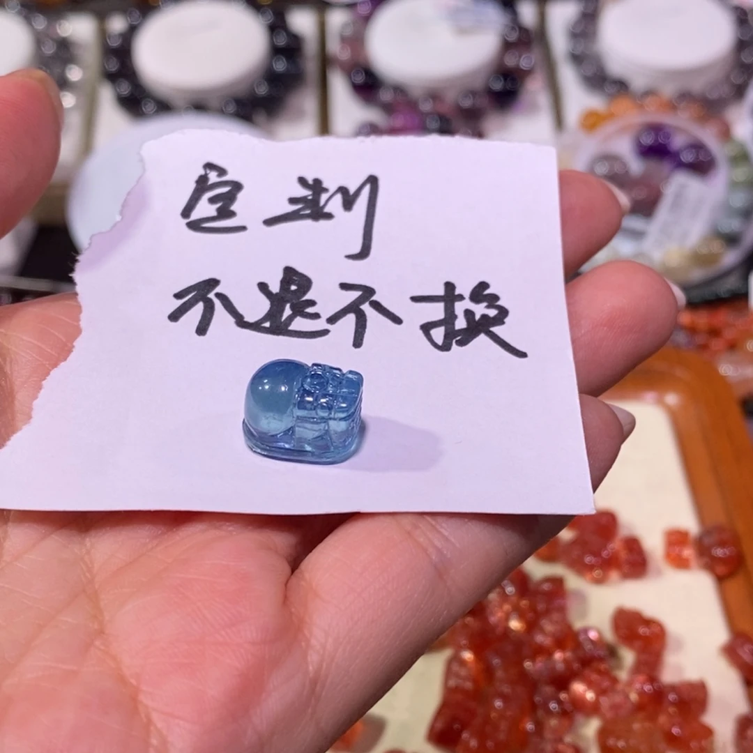 水晶手链未镶嵌岐*定制不退不换海蓝宝貔貅
