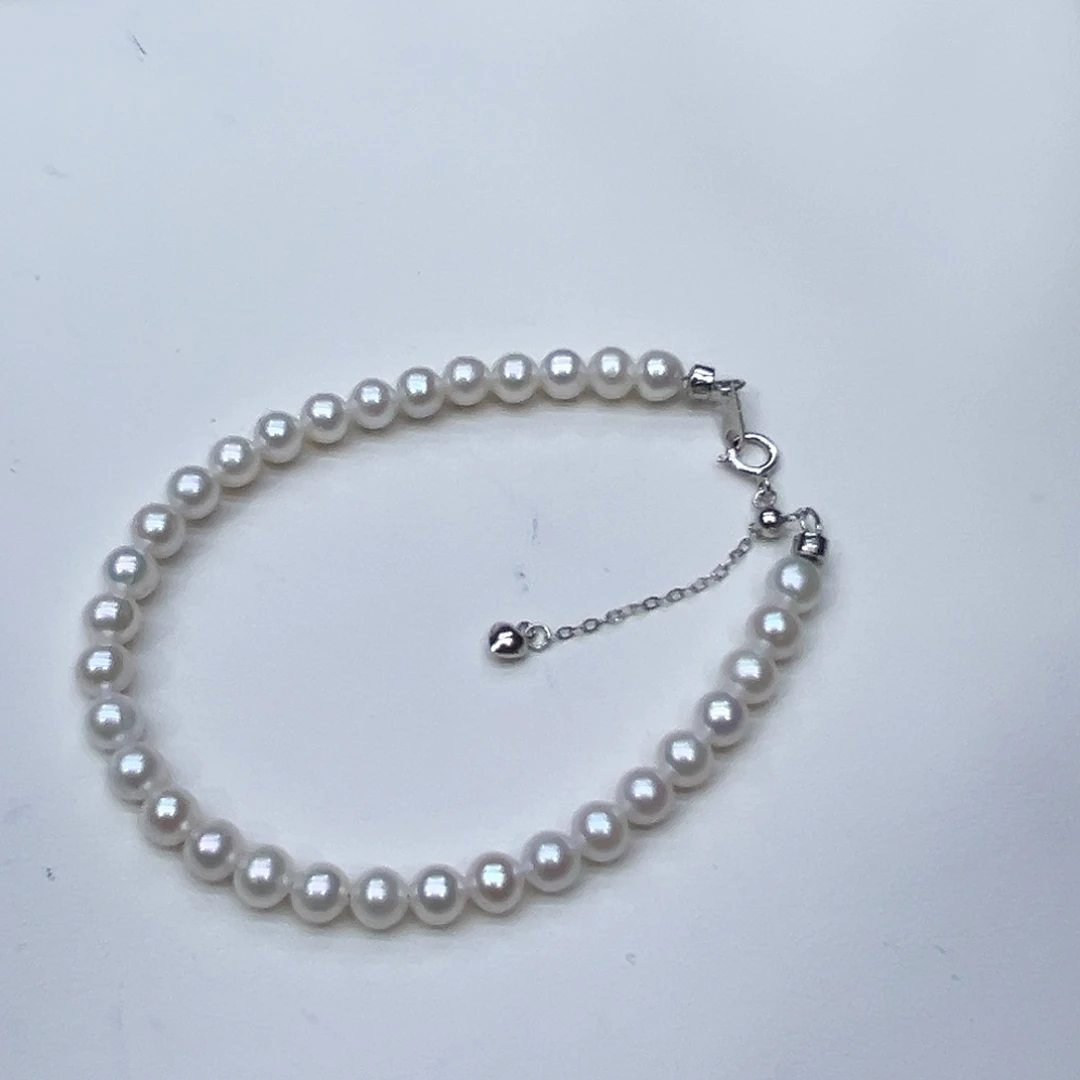 银S925镶嵌淡水珍珠颈饰