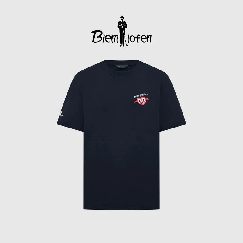 比音勒芬Hattie联名丁禹兮同款2025夏新款抗菌短袖T恤男