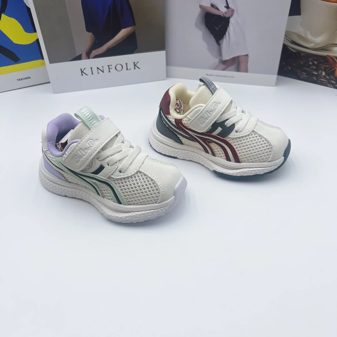 夏季中小童运动鞋子透气减震男步鞋透网面男宝单网鞋女982