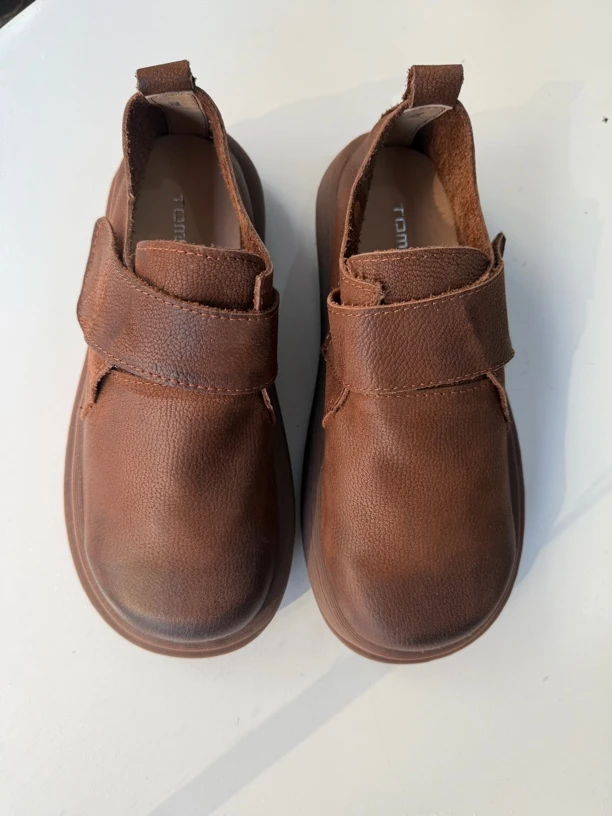 软底牛皮女士休闲鞋