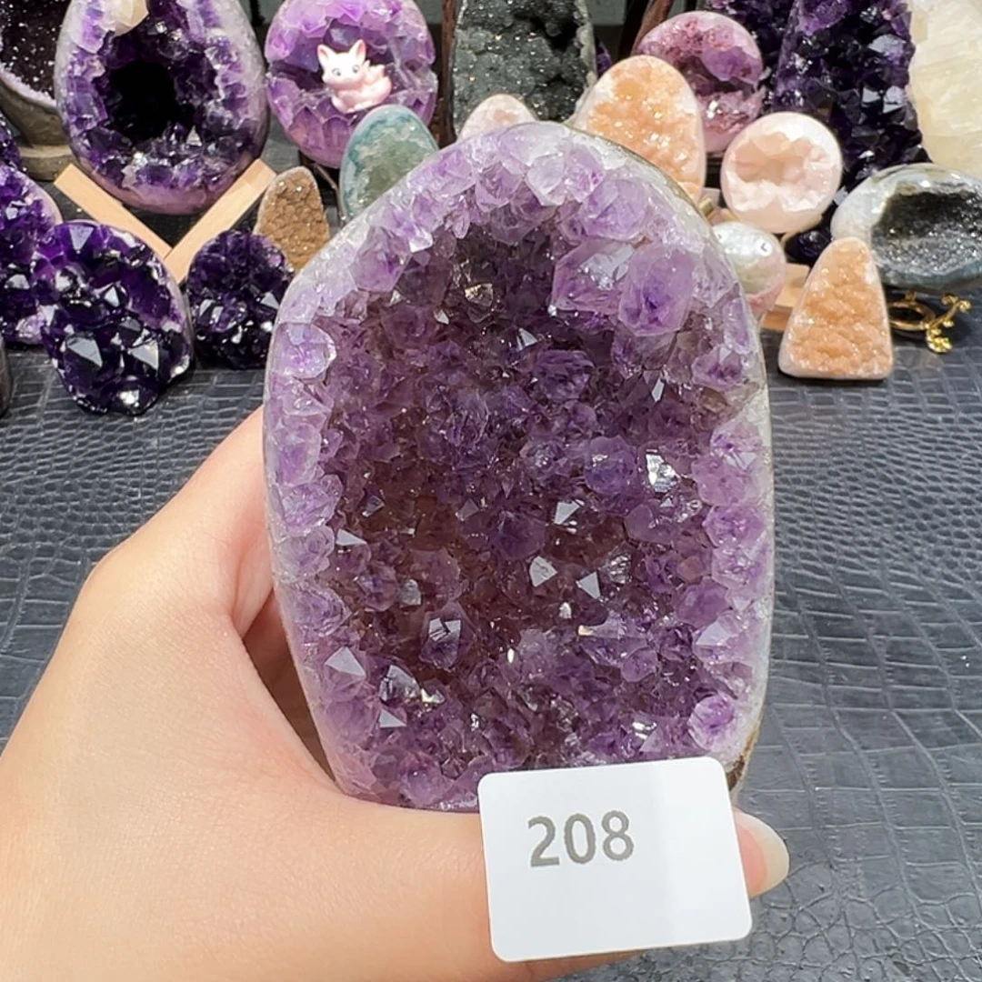 珠宝半成品紫晶未镶嵌