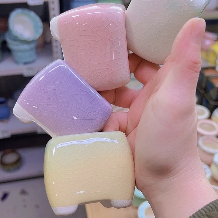 红陶陶瓷花盆当场满12包邮