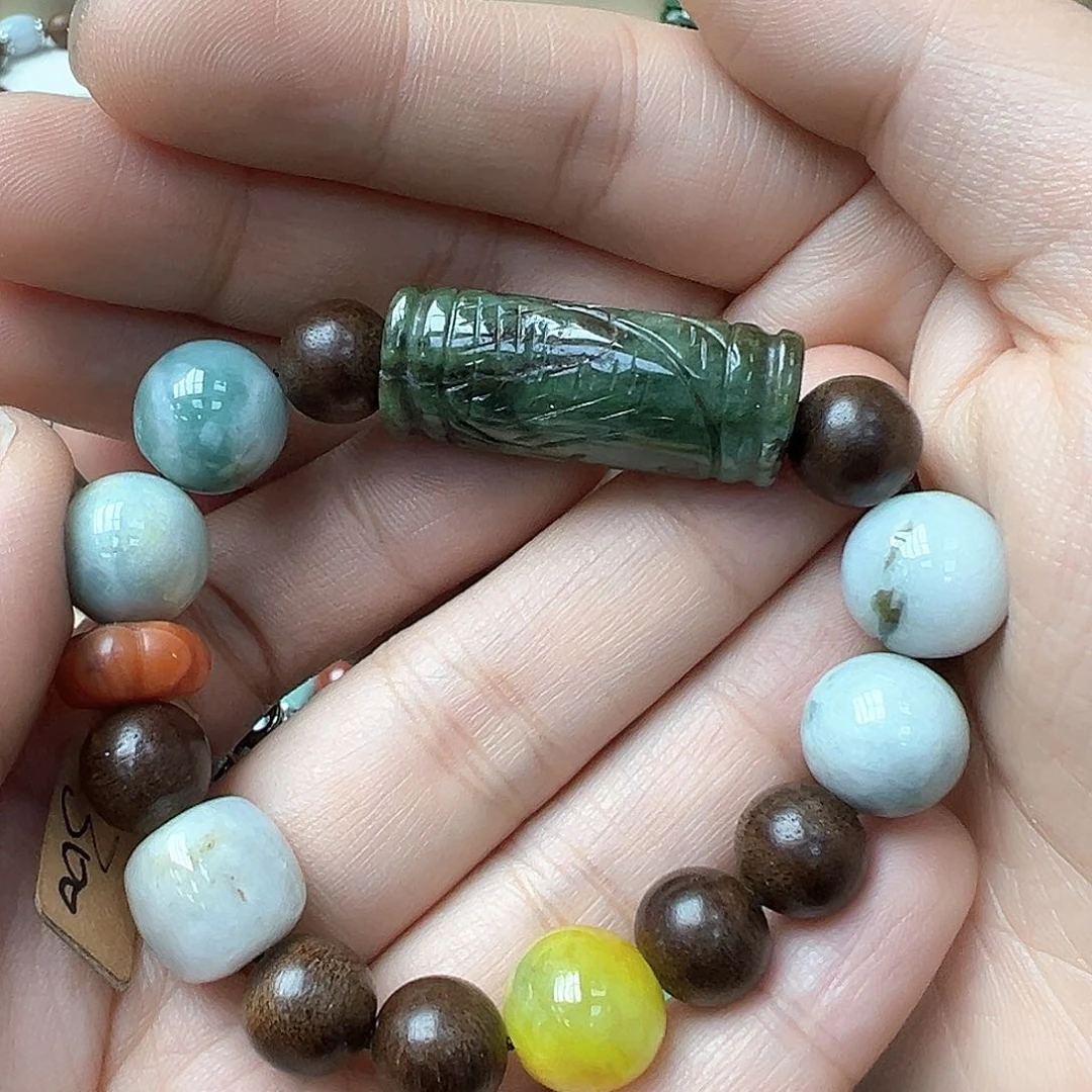 翡翠手链未镶嵌需包容