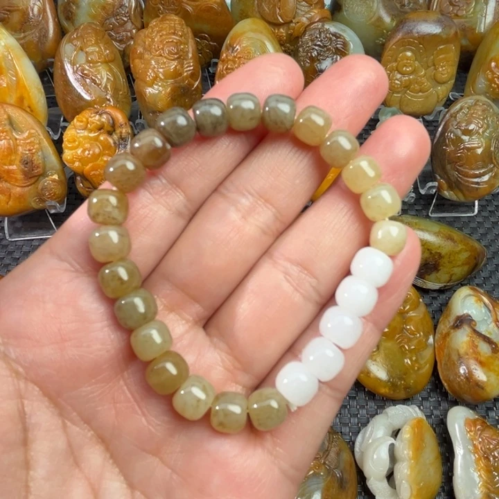 和田玉未镶嵌把件