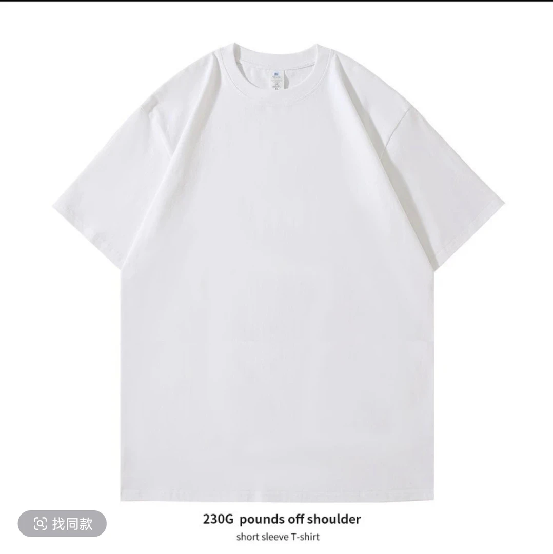 【9.9-26.9】商场撤柜款大码百搭夏季半袖宽松圆领白色时尚