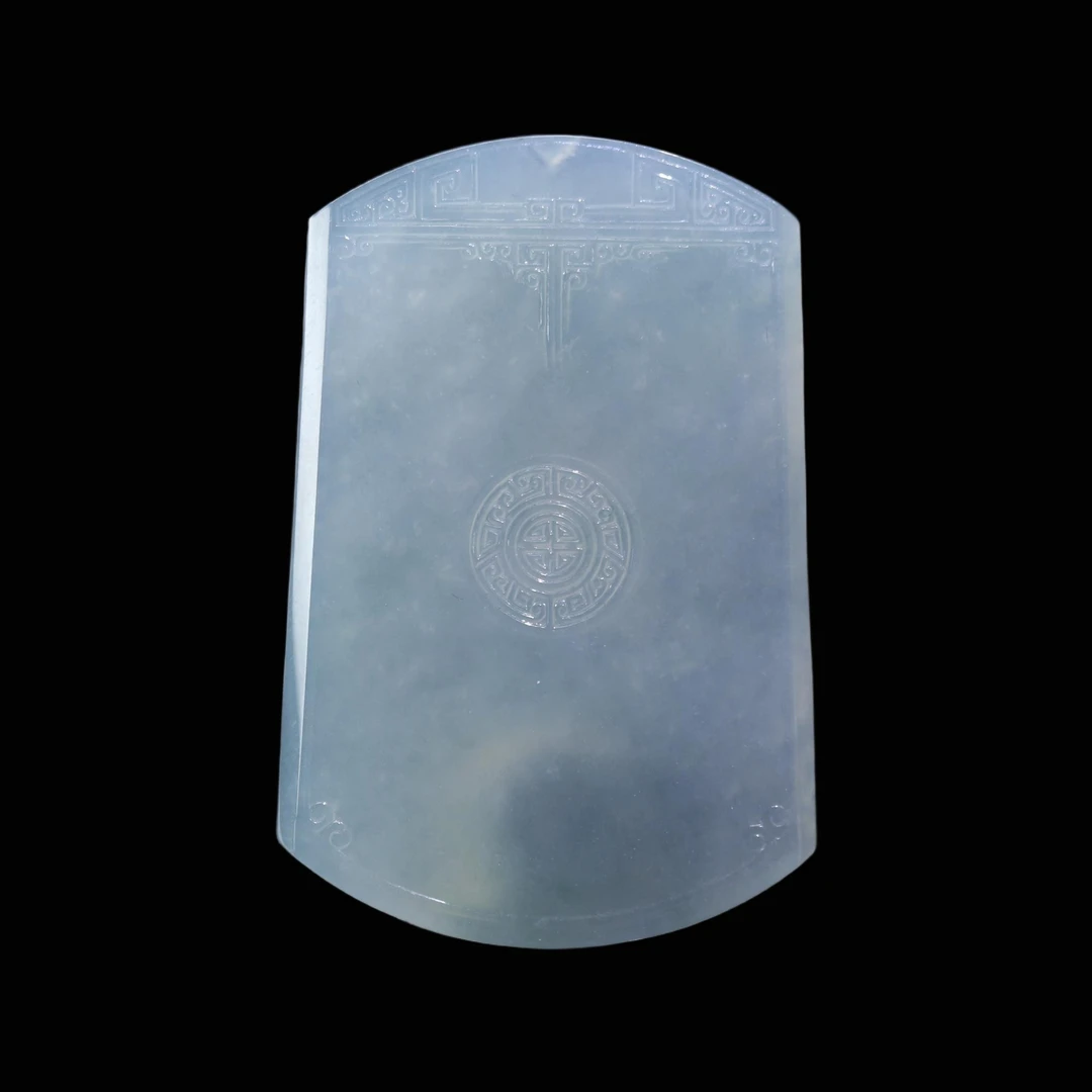 FC38天然缅甸A货天空蓝仿古牌/300789/保利厦门拍卖