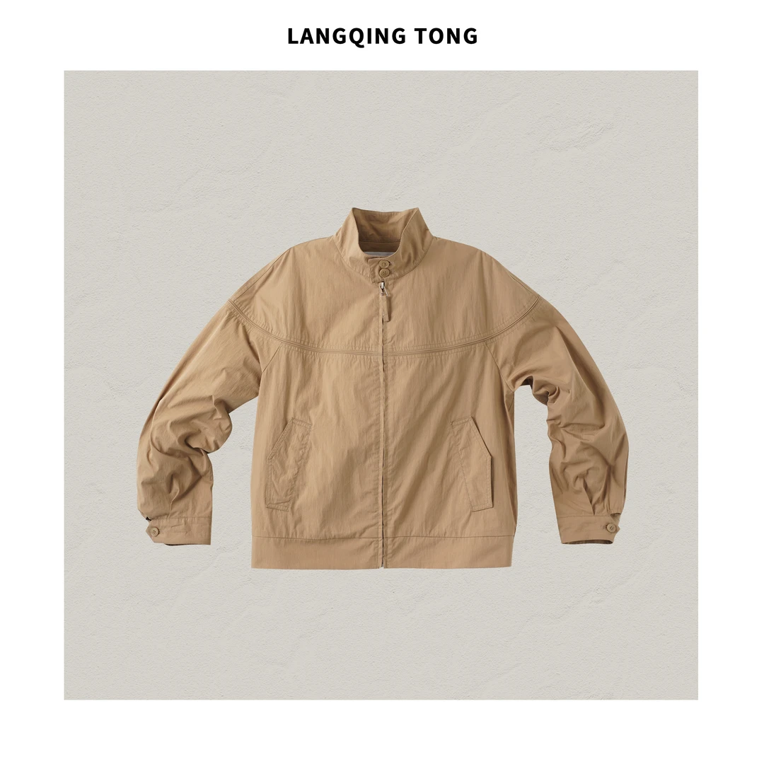 浪清/女装推荐 贾吉娜休闲立领外套43845#