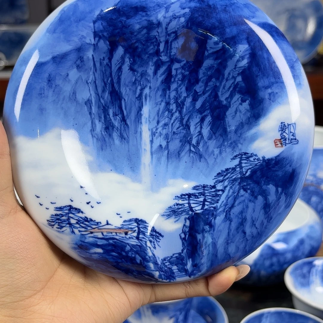 林国一王老师手绘山水