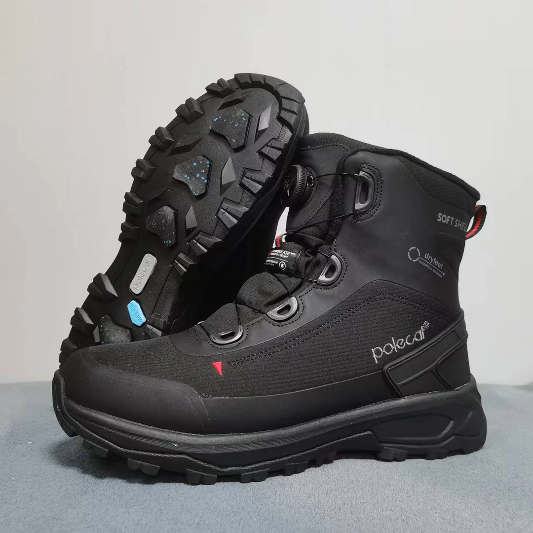 男款防水户外登山雪地靴冬季新3M雪丽保暖棉鞋机车靴抗零下30度