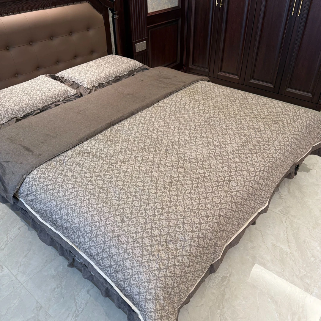 于姐推荐【罗拉咖-春秋被色织全棉】2025新款全棉春秋被/床盖配套