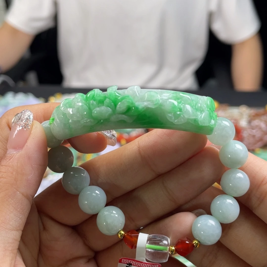 未镶嵌手链翡翠代编织