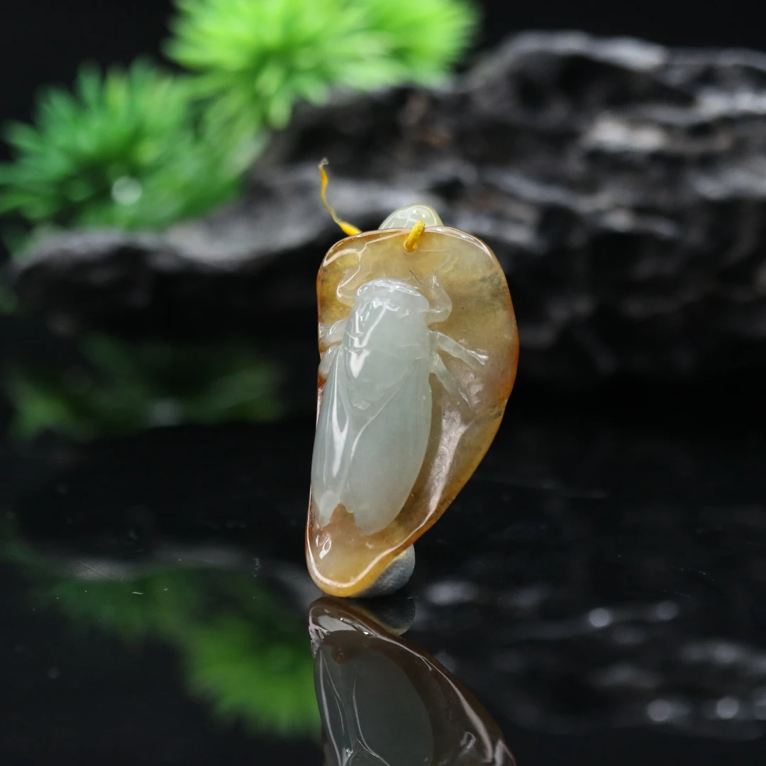 FC37天然缅甸翡翠A货黄翡一鸣惊人/400024/保利厦门拍卖