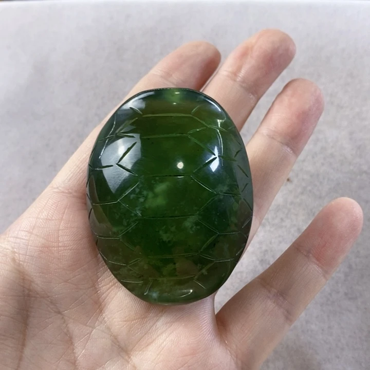 岫玉手把件未镶嵌