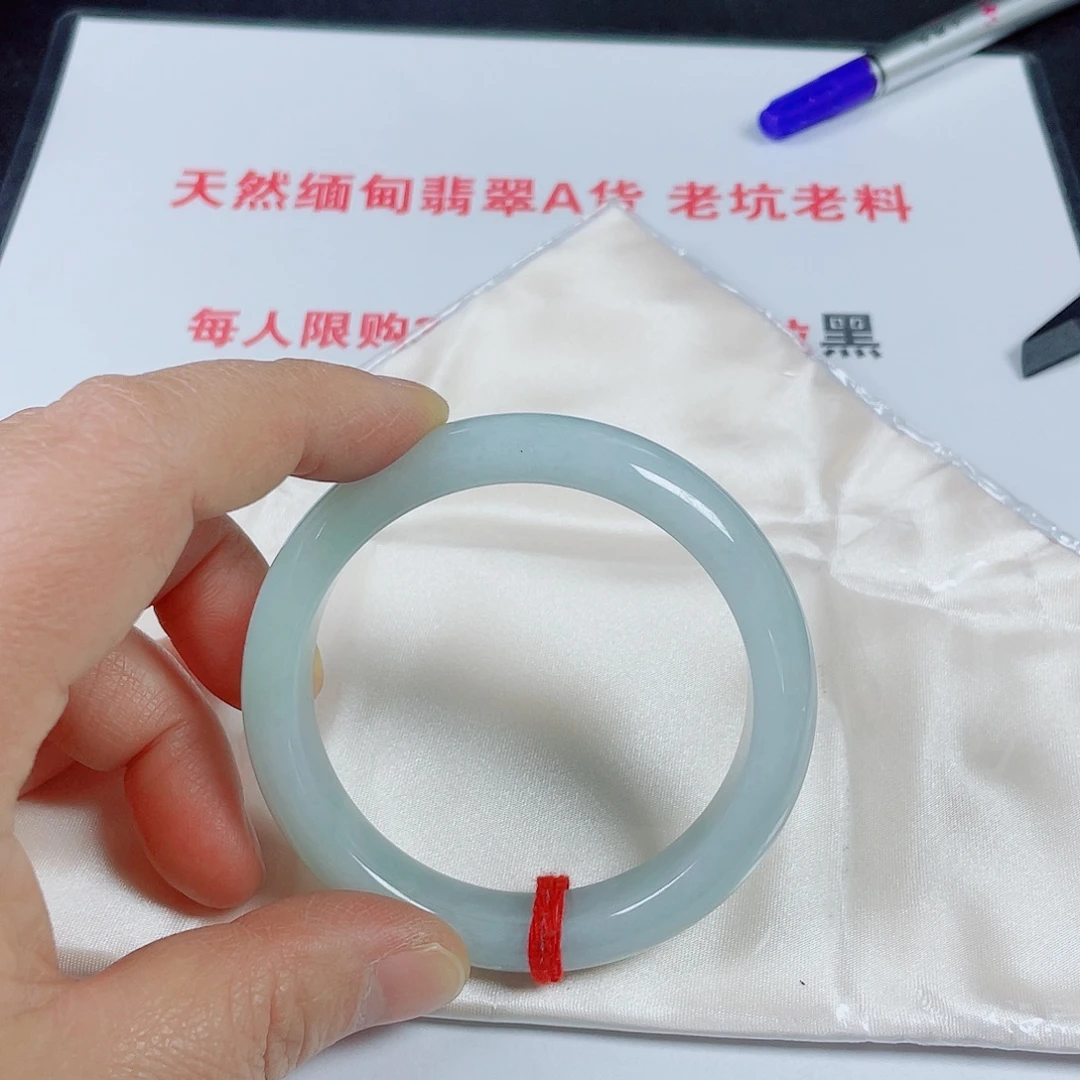 翡翠未镶嵌手镯天然翡翠手镯55.9