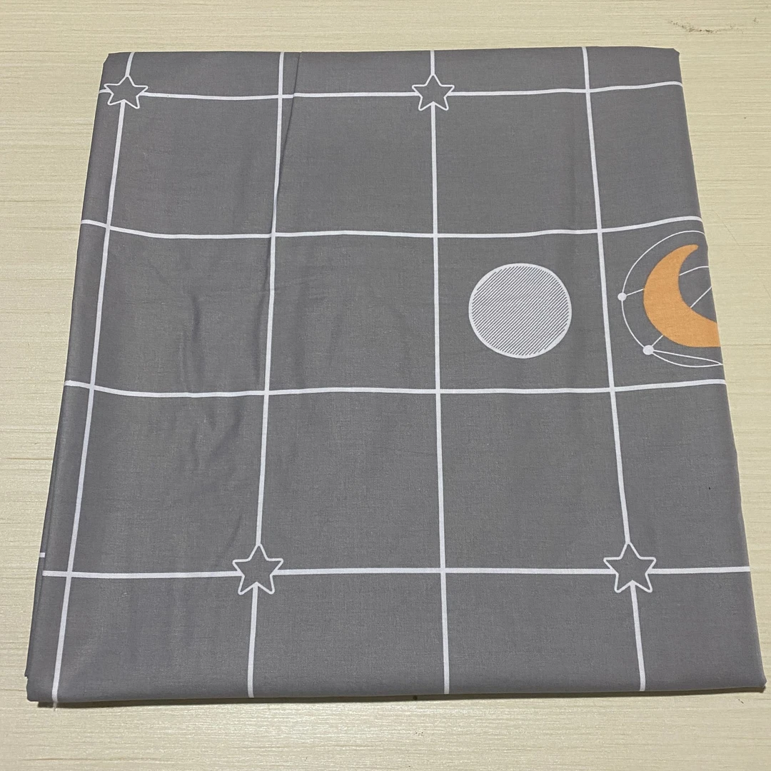 加厚纯棉布2.3米×2.4米灰大格子加工床单