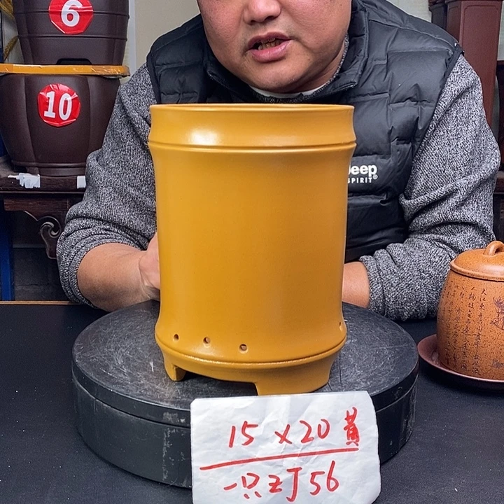 紫砂花盆货号一只ZJ56