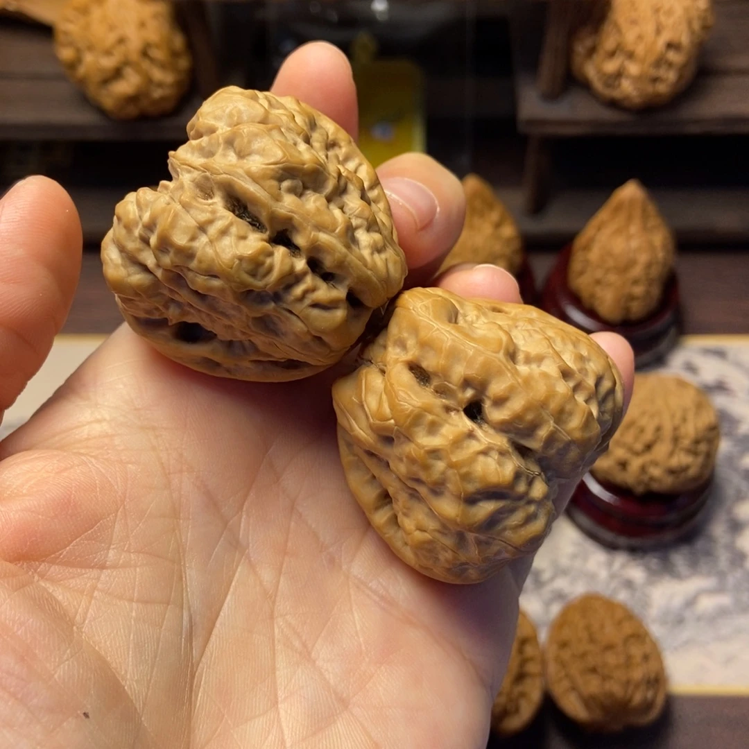 文玩核桃把件蛤蟆头尺寸40