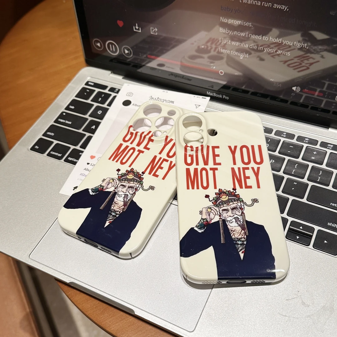 西装财神适用苹果16手机壳华为OPPOVIVO小米菲林创意小众个性gk