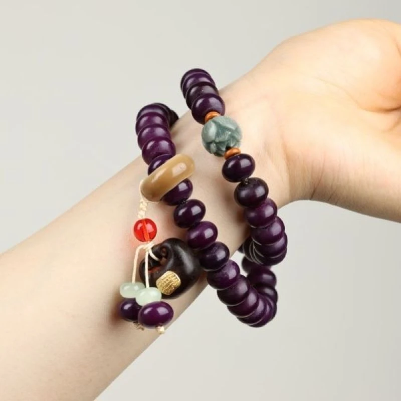 紫菩提精选手串（无礼盒）A351