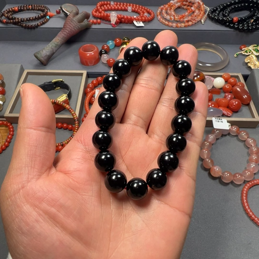 玛瑙/玉髓未镶嵌黑玛瑙12mm