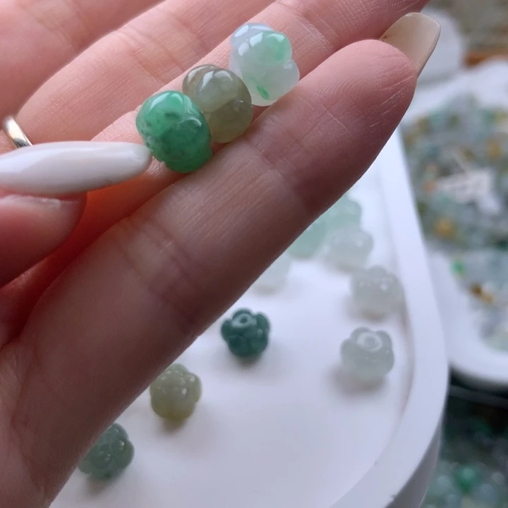 翡翠散珠?**?莲花珠一手3个