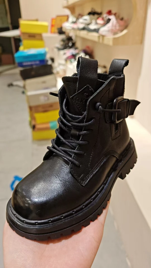 【新疆包邮】921080  时尚马丁靴男女童乌市发货软底 冬季 百搭