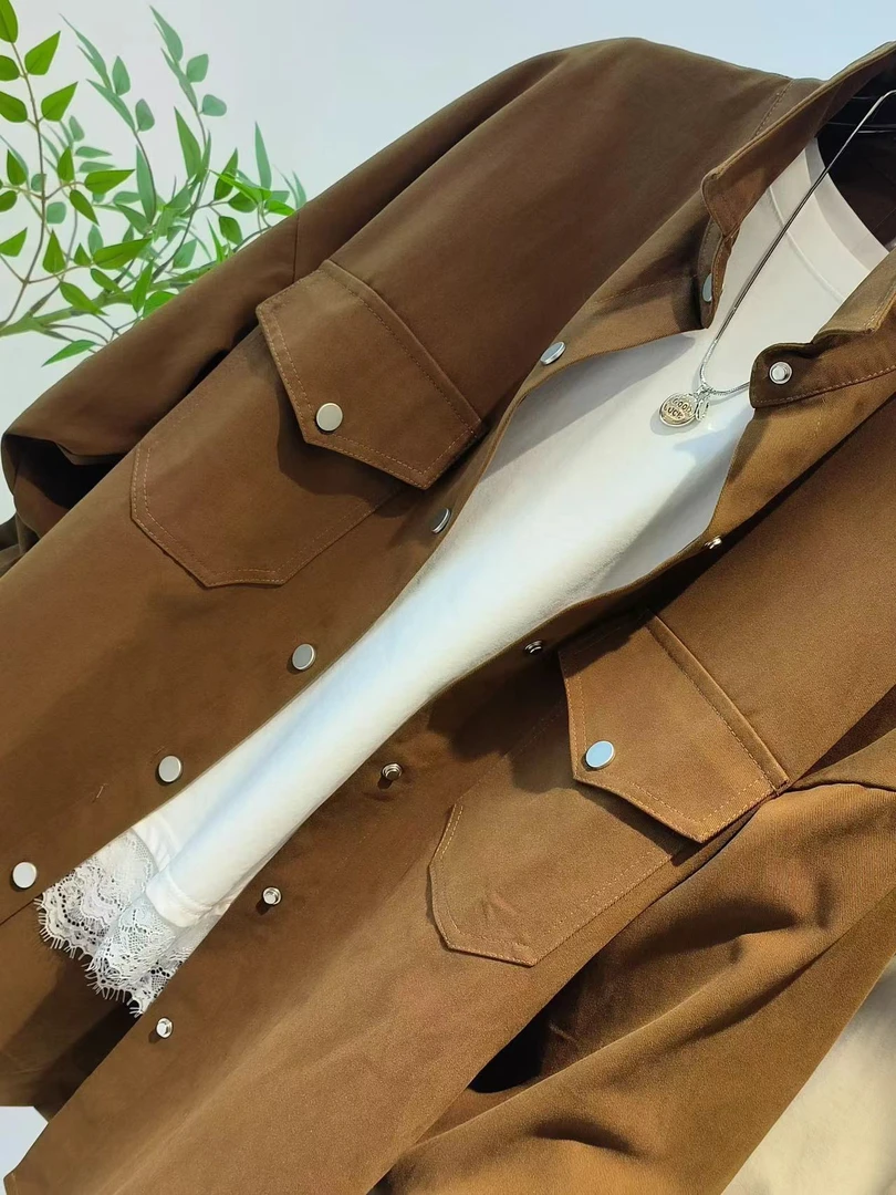 蒲阳【皮皮说穿搭】2025休闲牛仔衬衣