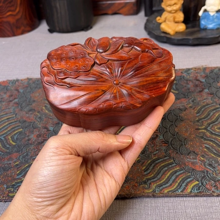 贡木整木挖收纳盒