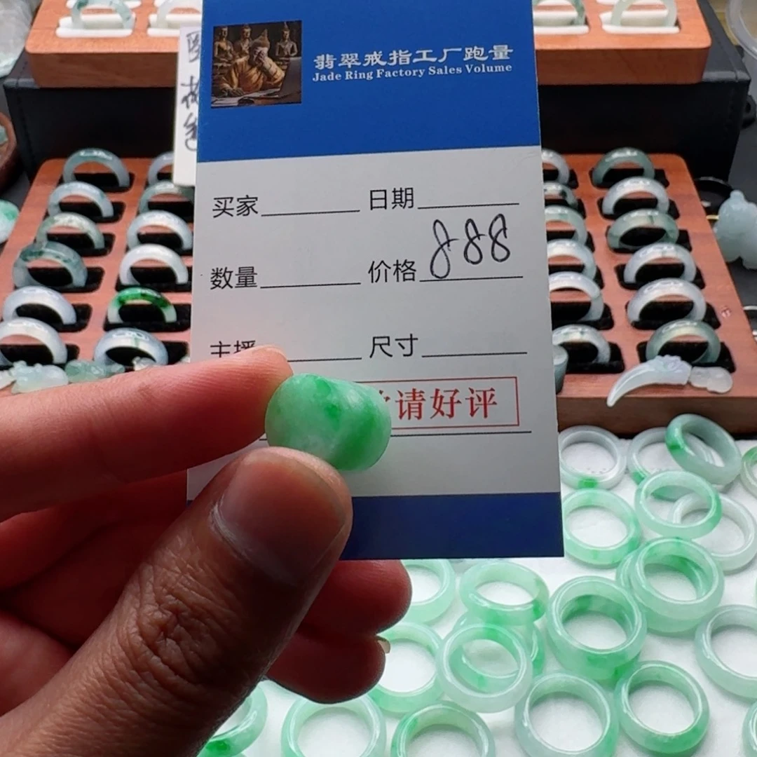 翡翠戒指未镶嵌养****鱼dalloklvt