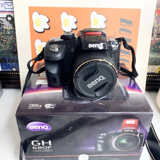 9新 Benq/明基 gh680黑色 翻转屏可自拍35倍大长焦 冷白质感