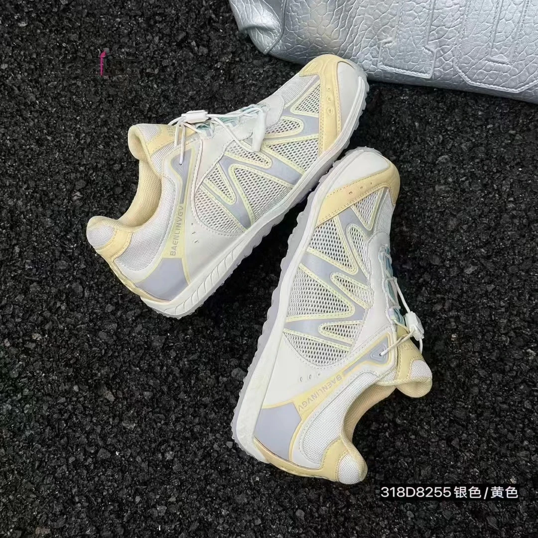 夏新款女鞋网面透气时尚双色鞋带复古亦活力亦轻盈重塑个性