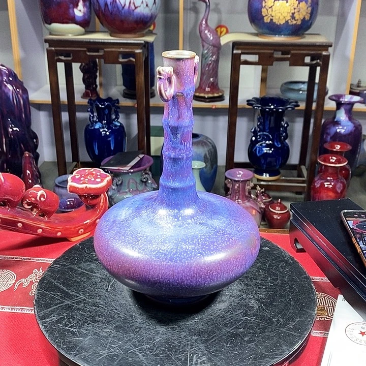 瓶东**马中国神垕精品钧瓷