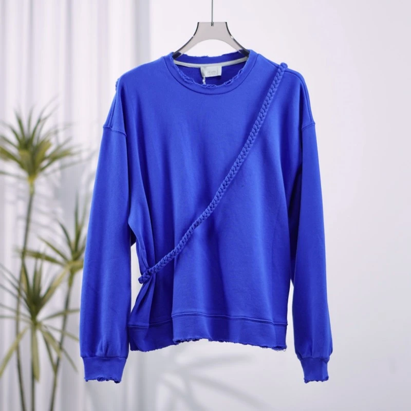 尚系列  Z125-1  女装设计师套头圆领个性卫衣蓝色FW13Y24