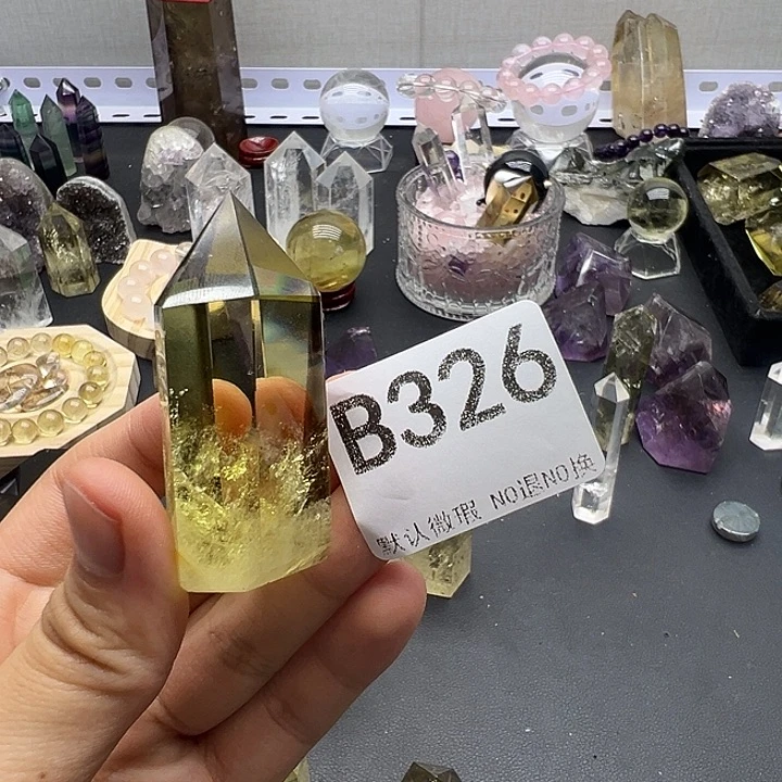 锦***酱水晶天然水晶半成品未镶嵌默认微瑕