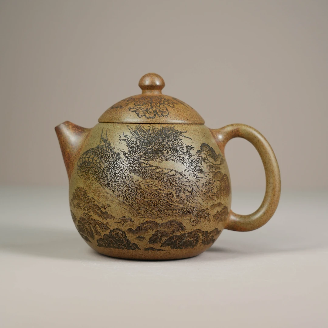 A14903 龙蛋壶 紫砂壶 龙背青 6