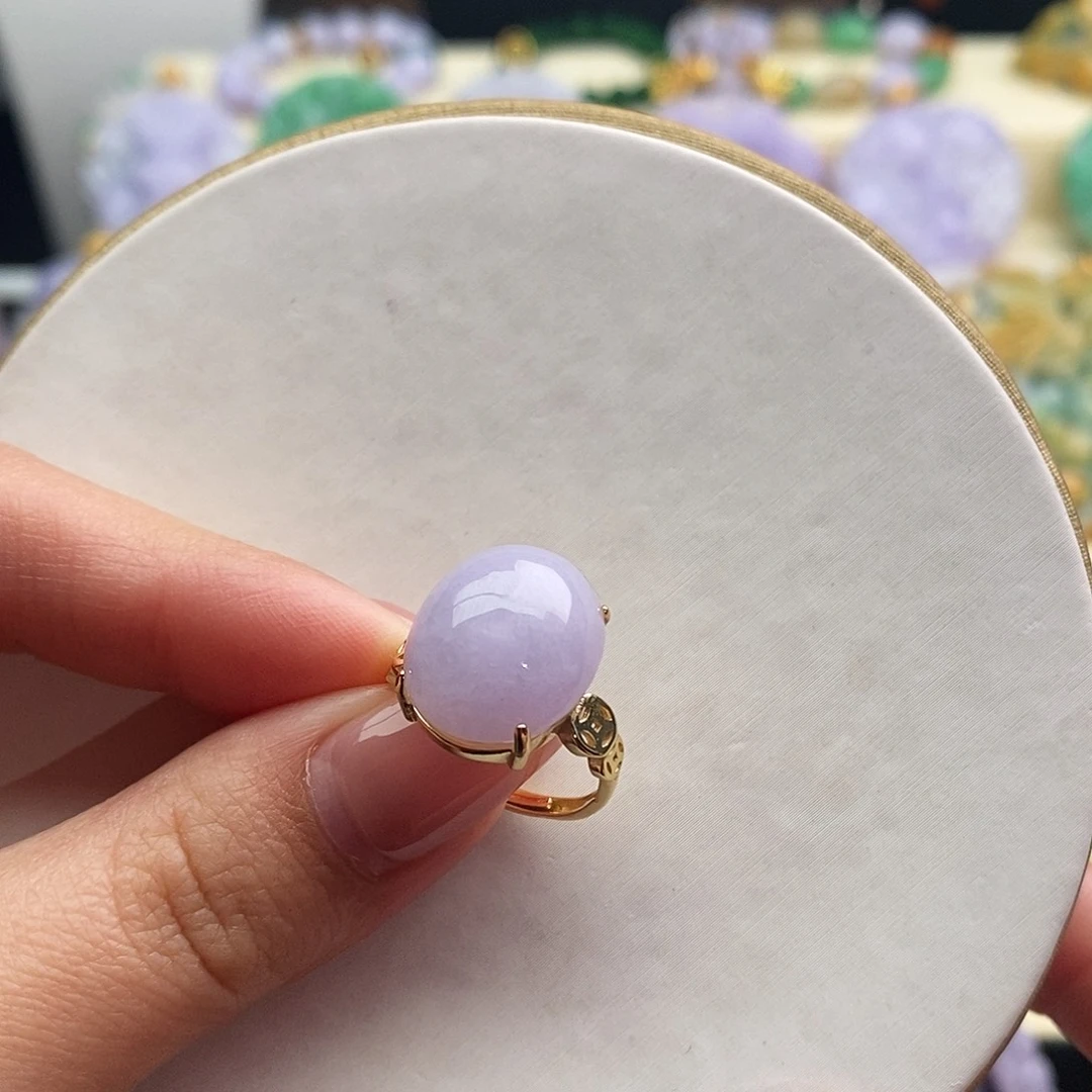 翡翠未镶嵌戒指戒指