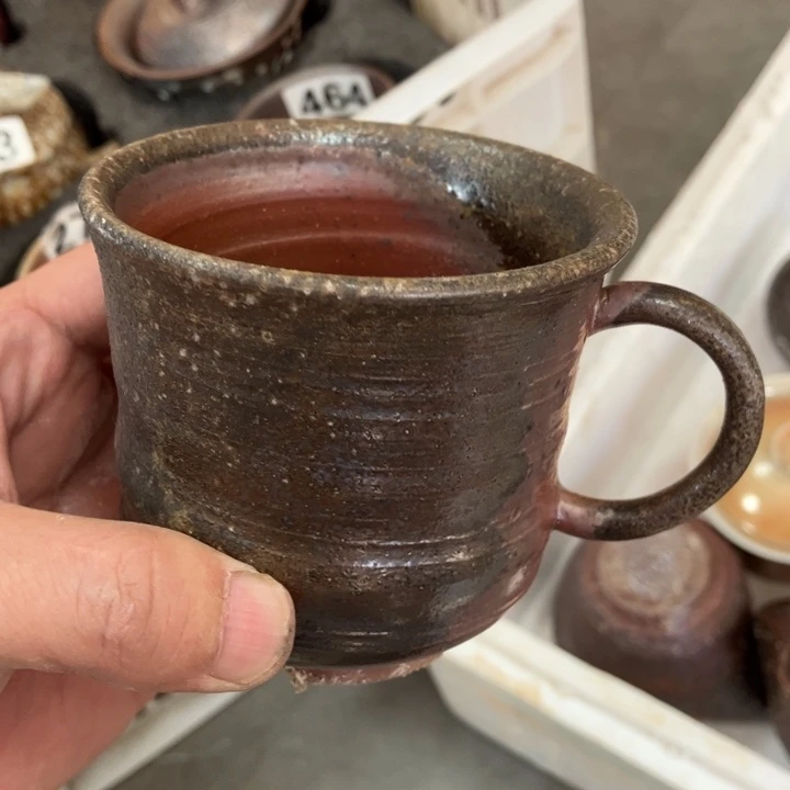 柴烧茶具茶杯大放漏
