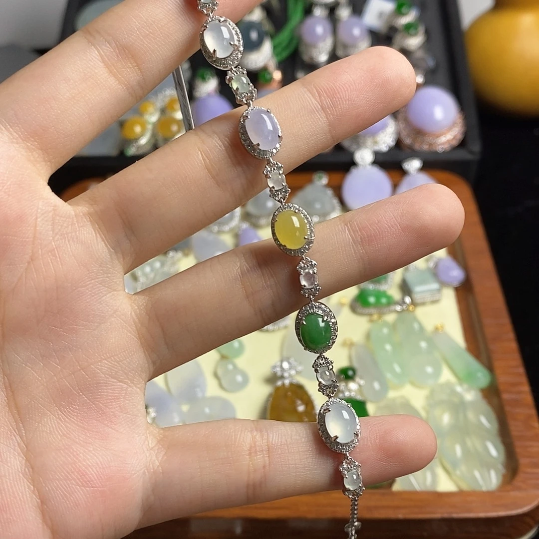 未镶嵌手链翡翠手链