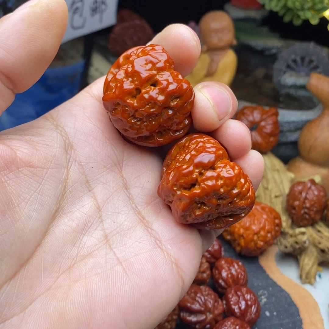 驰***下把件文玩核桃蛤蟆头