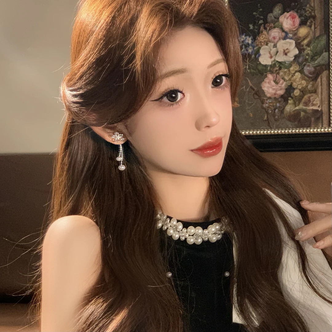 FULL GIRLISH耳环01616超仙流苏花朵耳饰耳钉