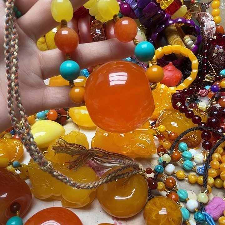 树脂制品532平安果项链