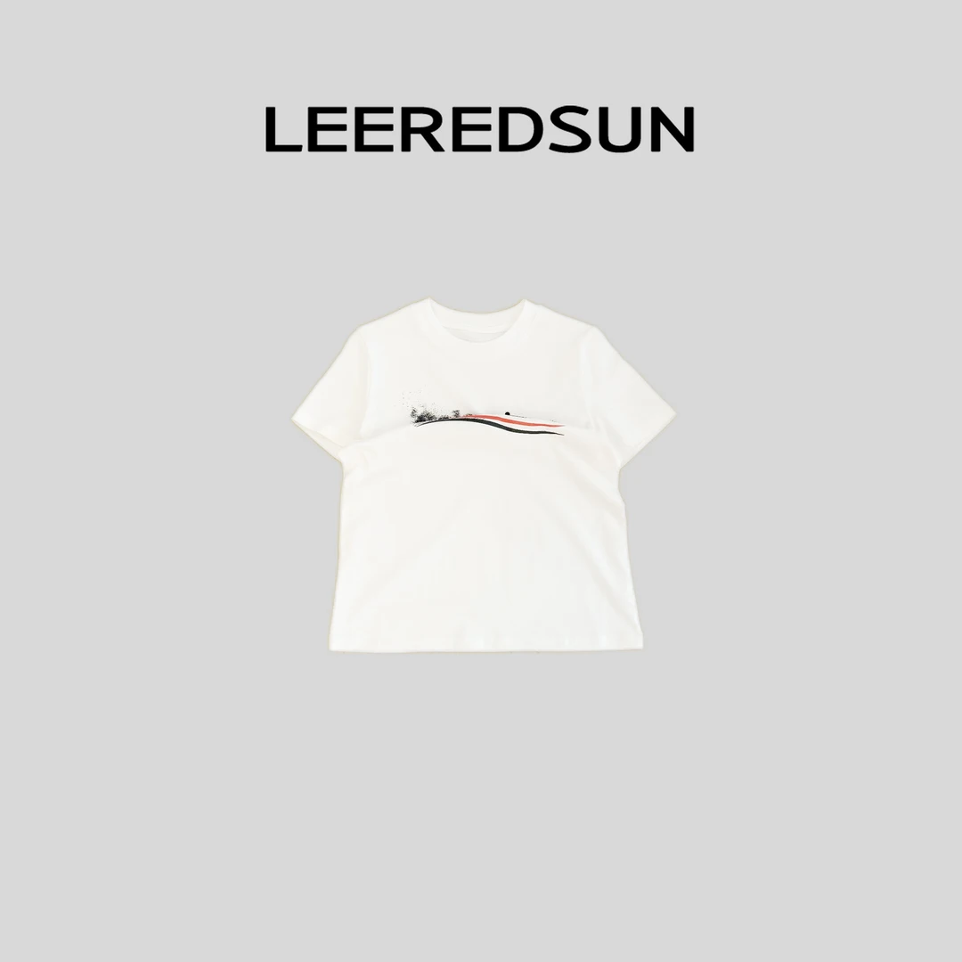 ERDAOYANG "旧梦巴黎" 早春新款简约字母百搭短袖YY01DX3042