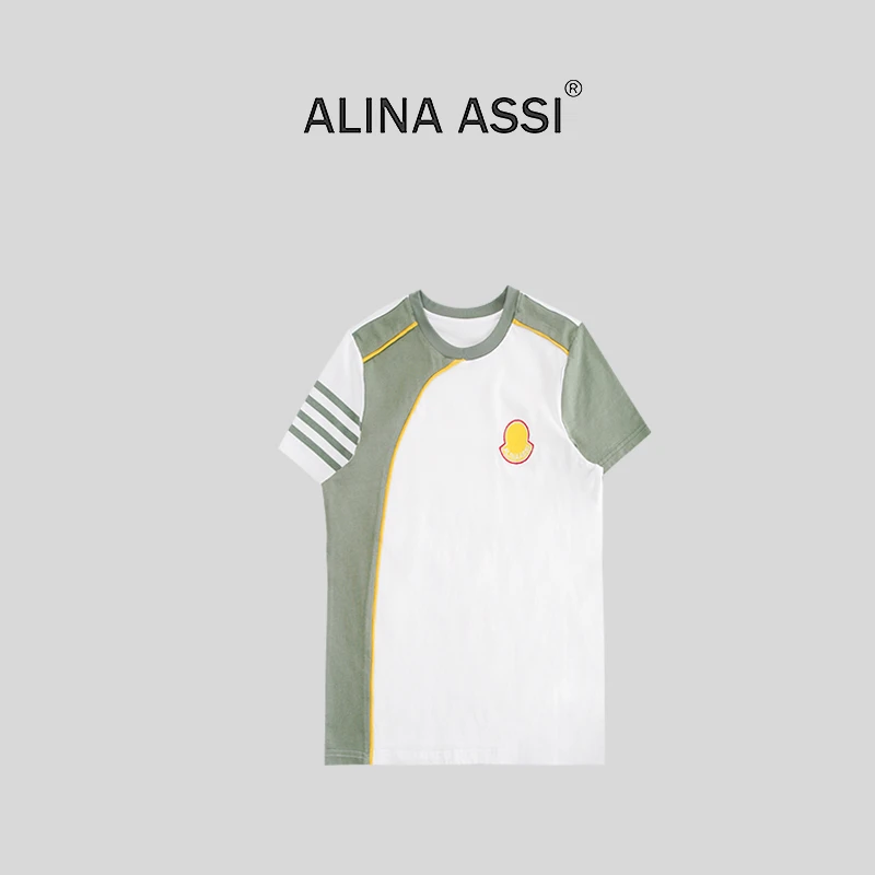 【糯米姐】2025春夏新款百搭时尚T恤简约显瘦短袖上衣H0050