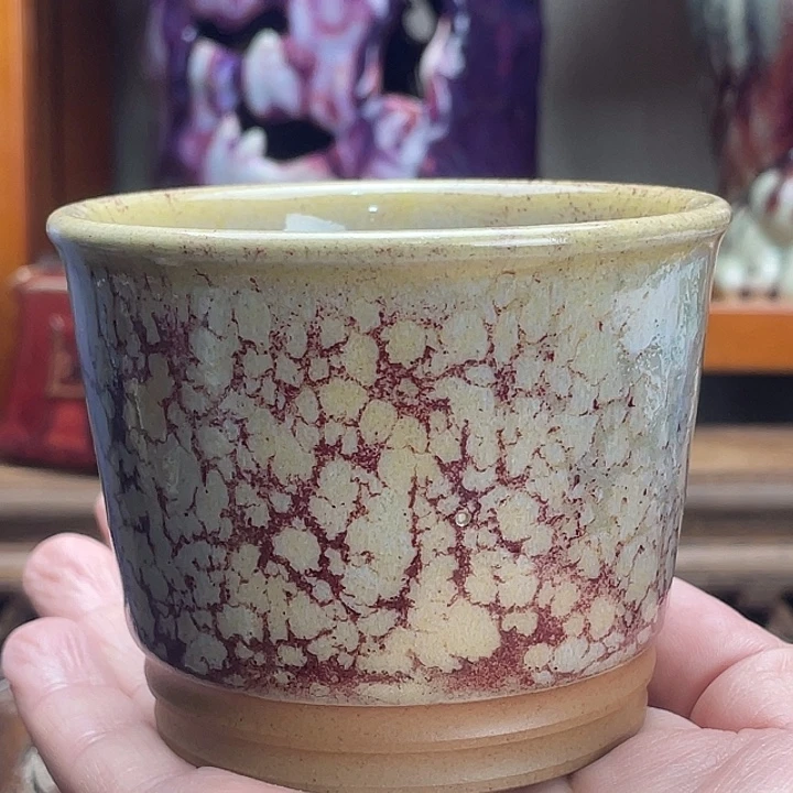 壶瓷钧瓷釉变杯微瑕